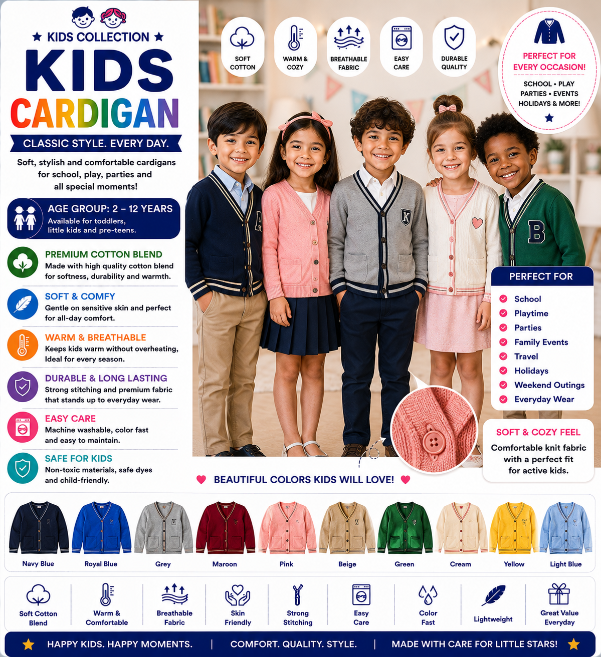.Kids Cardigan