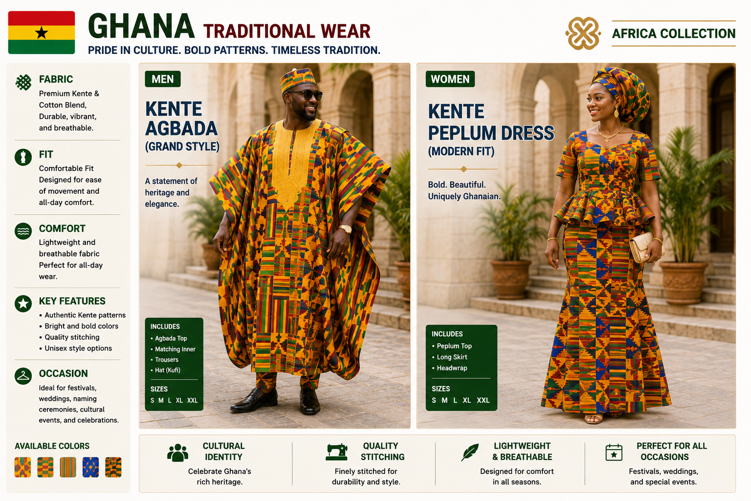 kente agbada grand style