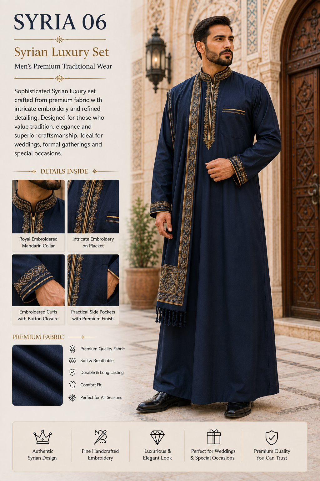 Syrian Luxury dress men
