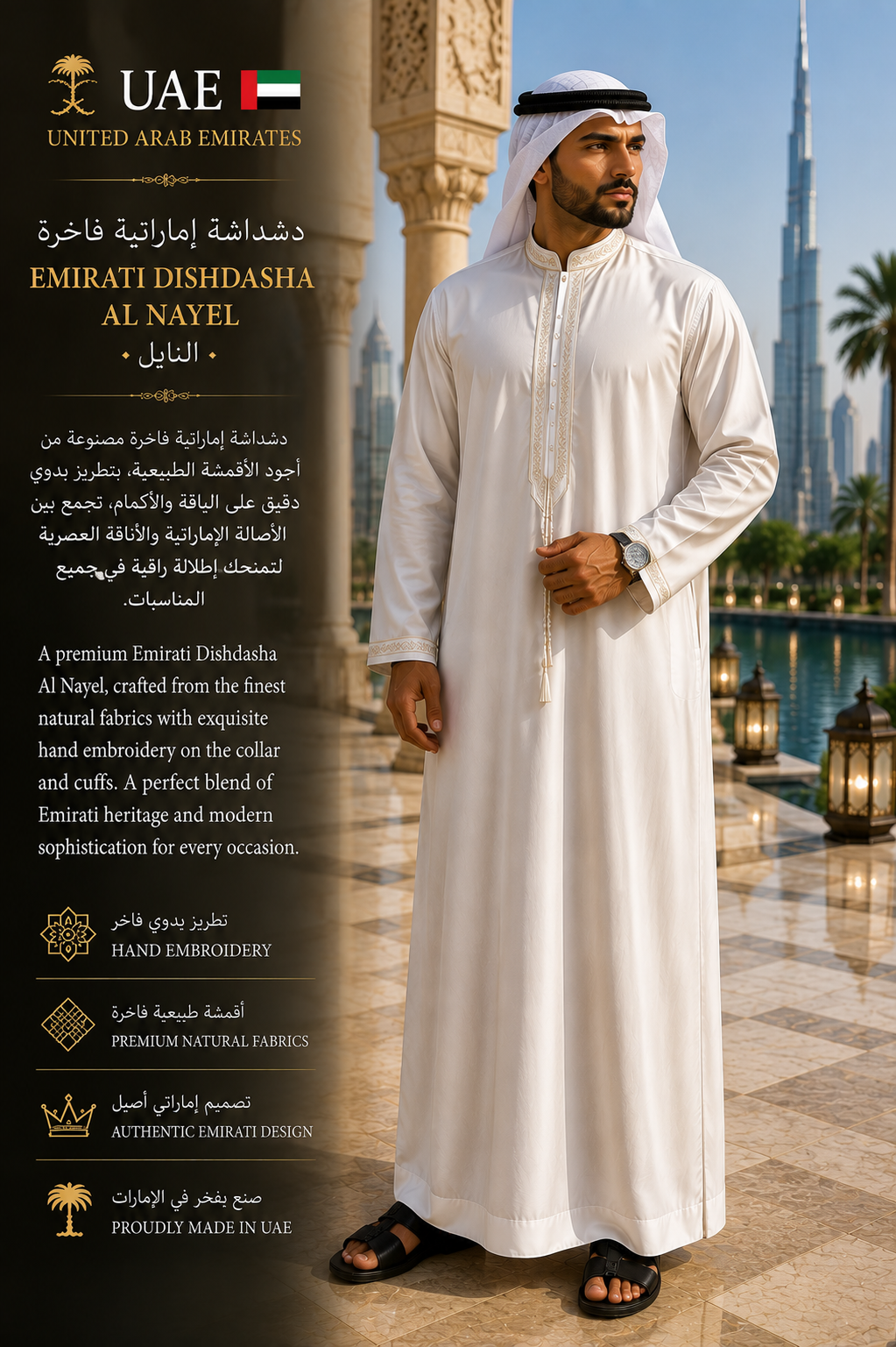 Emirati Dishdasha Al Nayel