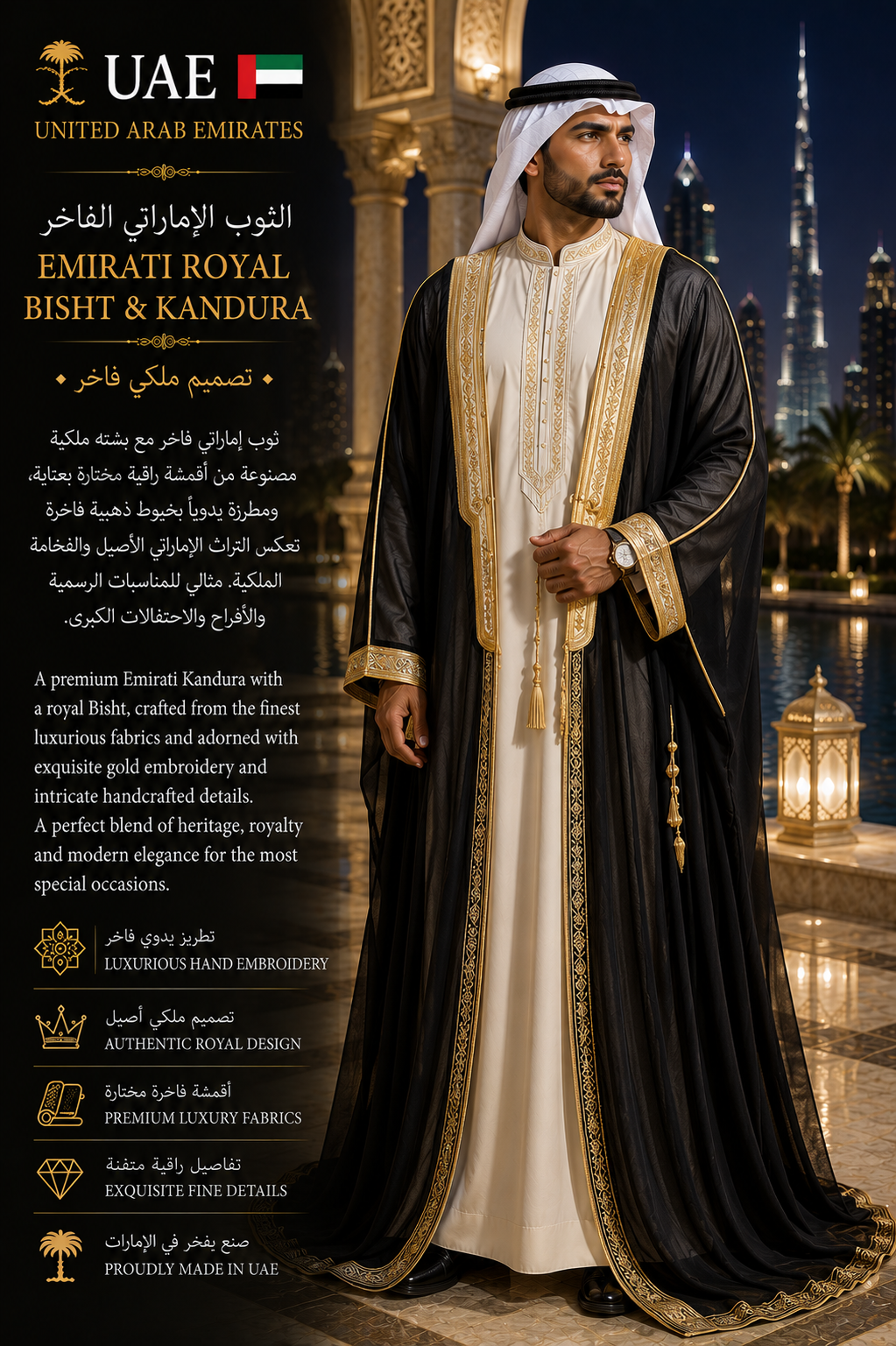 Royal Bisht and Kandura