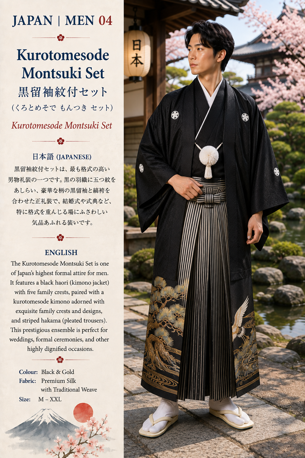 Kurotomesode Montsuki
