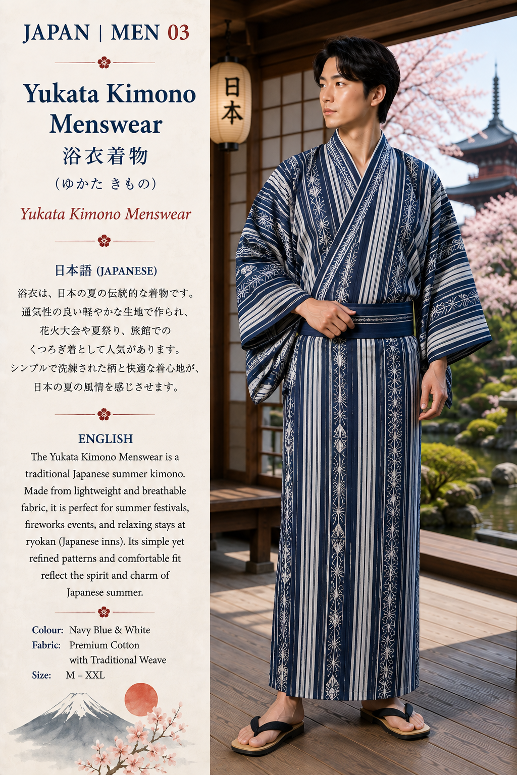 Yukata Kimono Menswear