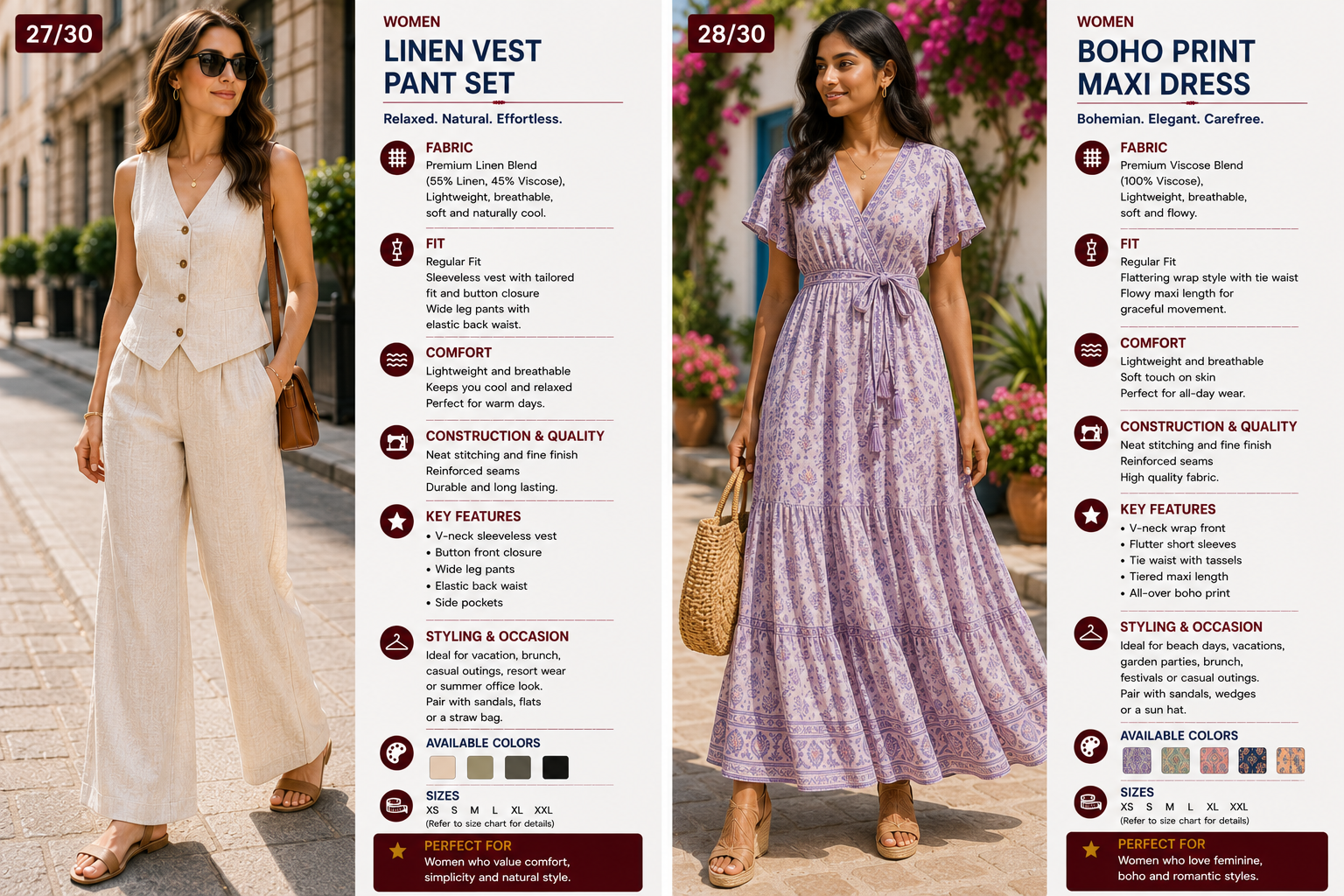 linen vest pant set